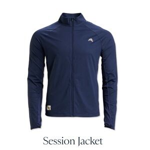 NWOT Tracksmith Navy Session Jacket